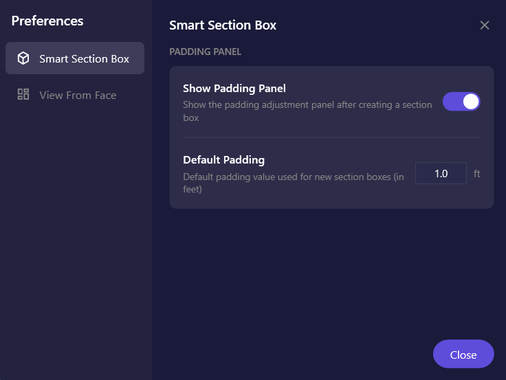 Screenshot of the Preferences dialog showing