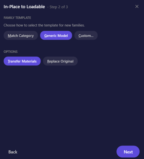 Screenshot of Step 2 showing