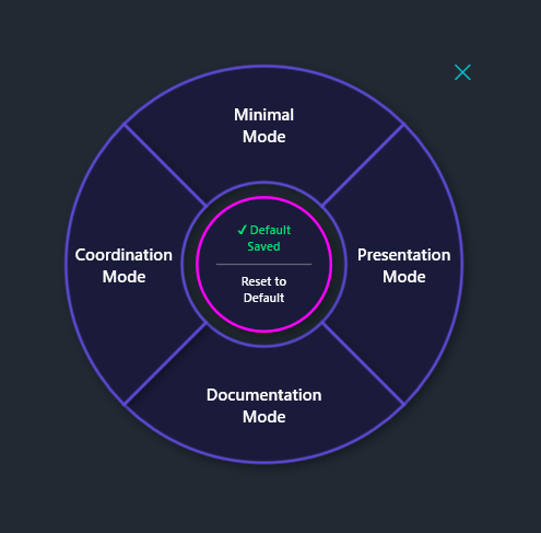 Screenshot showing the green checkmark indicator after saving