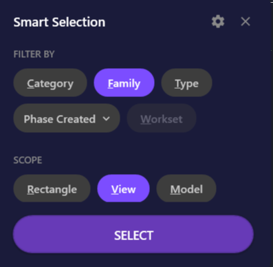 Screenshot showing the Workset chip in disabled state with tooltip "Only available for workshared models"